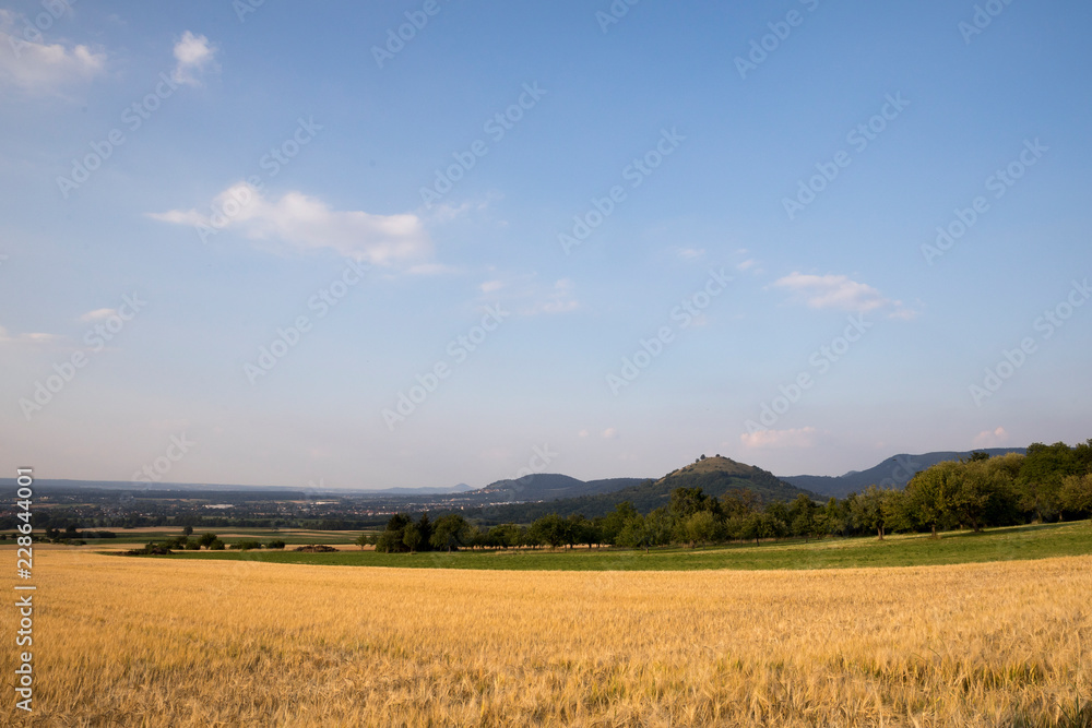 Obraz premium Schwäbisches Albvorland im Frühling