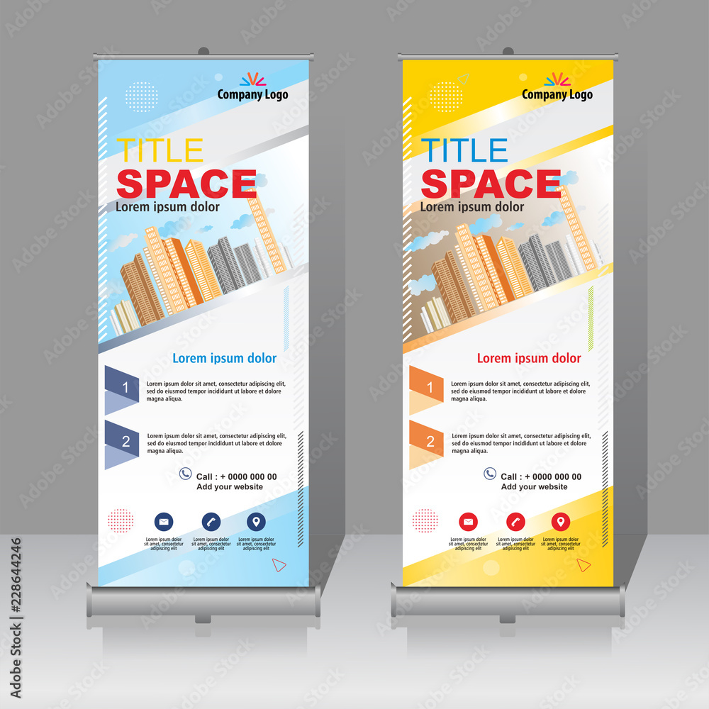 Fototapeta premium Modern roll up banner