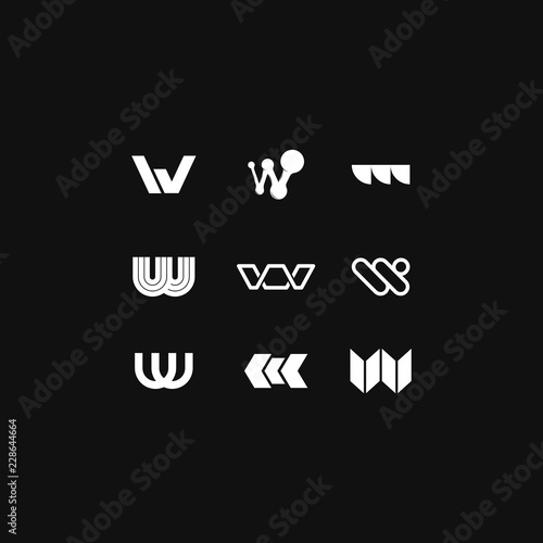 Vector Logo Letter W