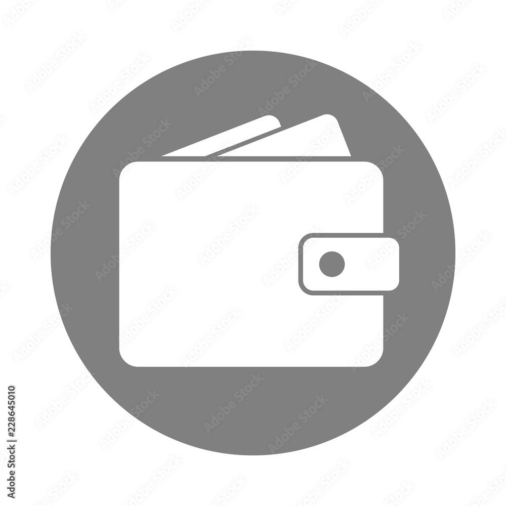 Wallet icon. Pay button. Vector. Wallet icon. Pay button. Vector.