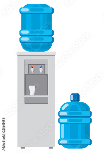 water cooler with full bottle