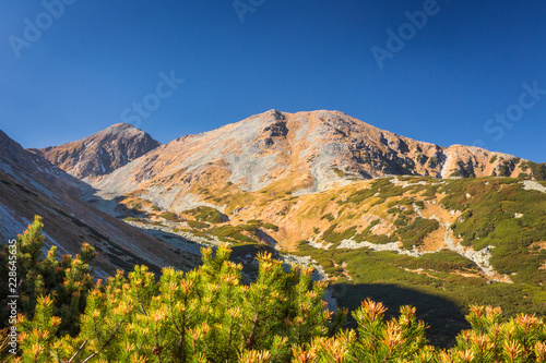 Mountain landscape at autumn, the area of Rohace in Tatras National Park, Slovakia, Europe.