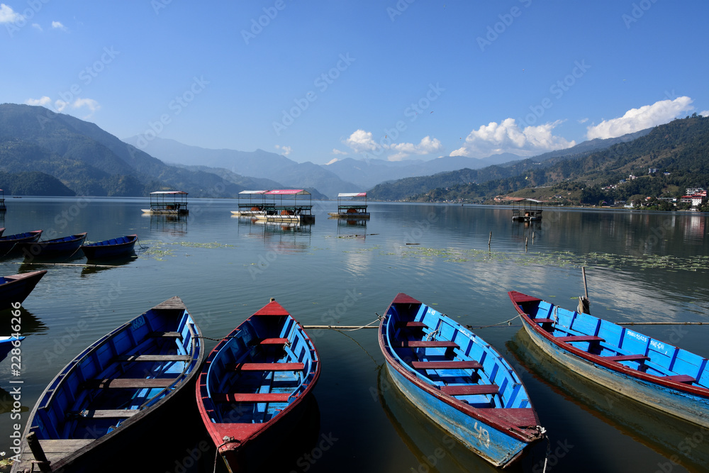 lake Pewa, Pokhara, Nepal