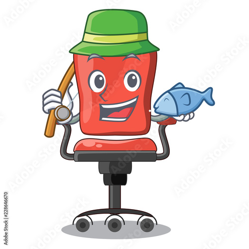 Fishing cartoon desk chair in modern living room