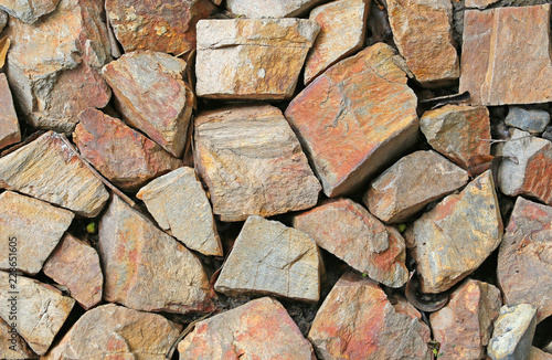 Rock wall seamless texture. Stone background.
