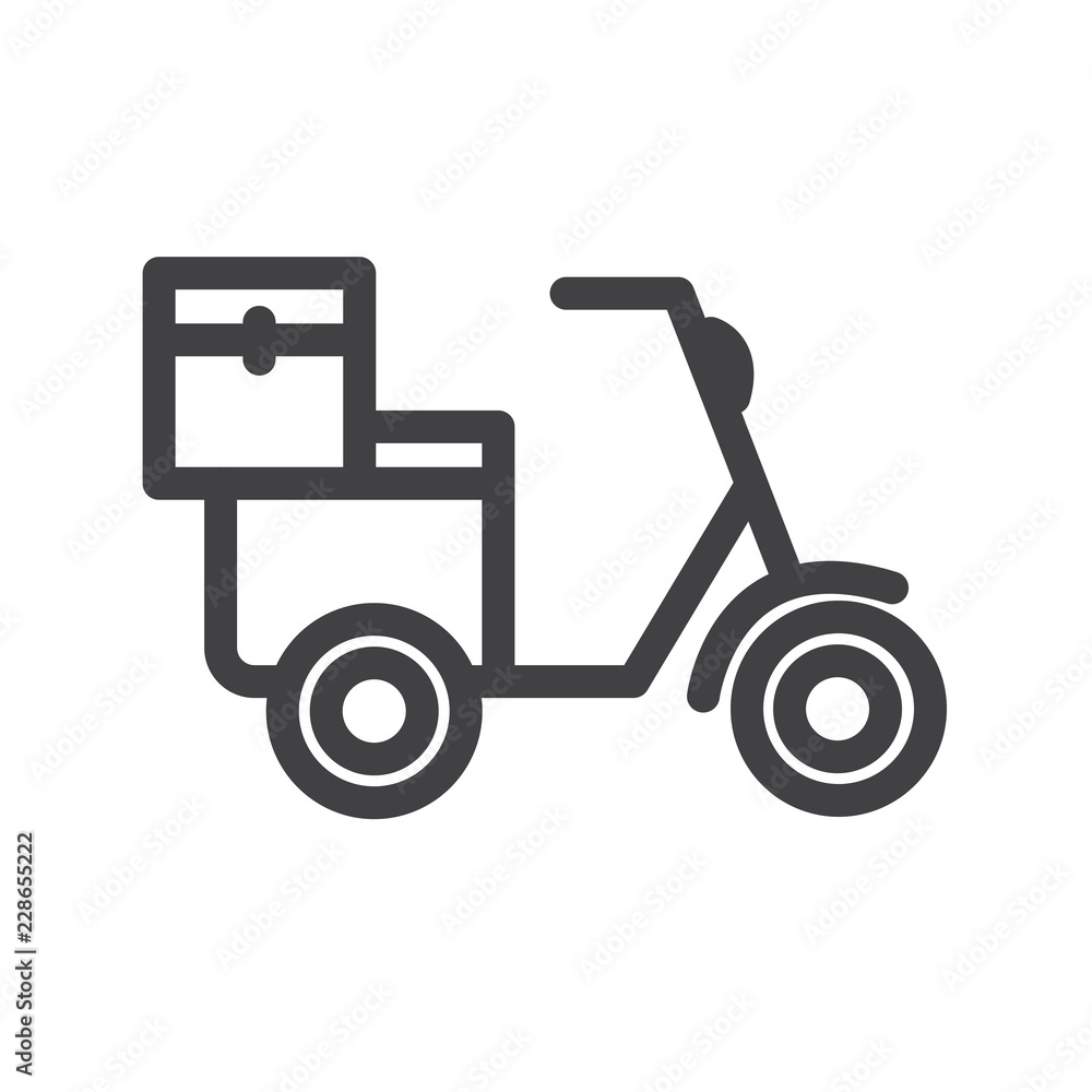 Motorbike vector icon Motorbike vector icon