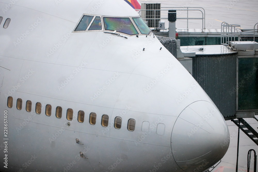  turbine detail of airplane, twin jets