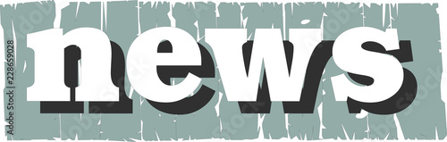 news auf blauer Wand
