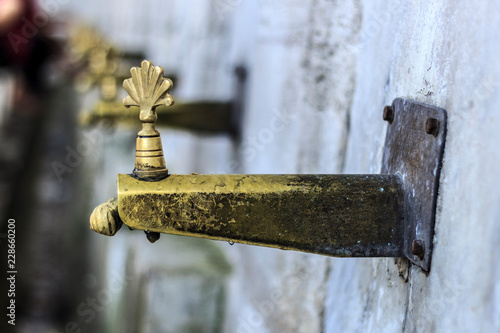 old water fountain in the garden