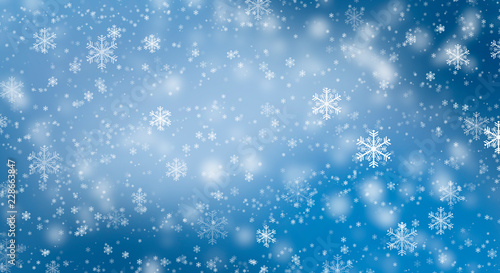 Blue bokeh background with ...