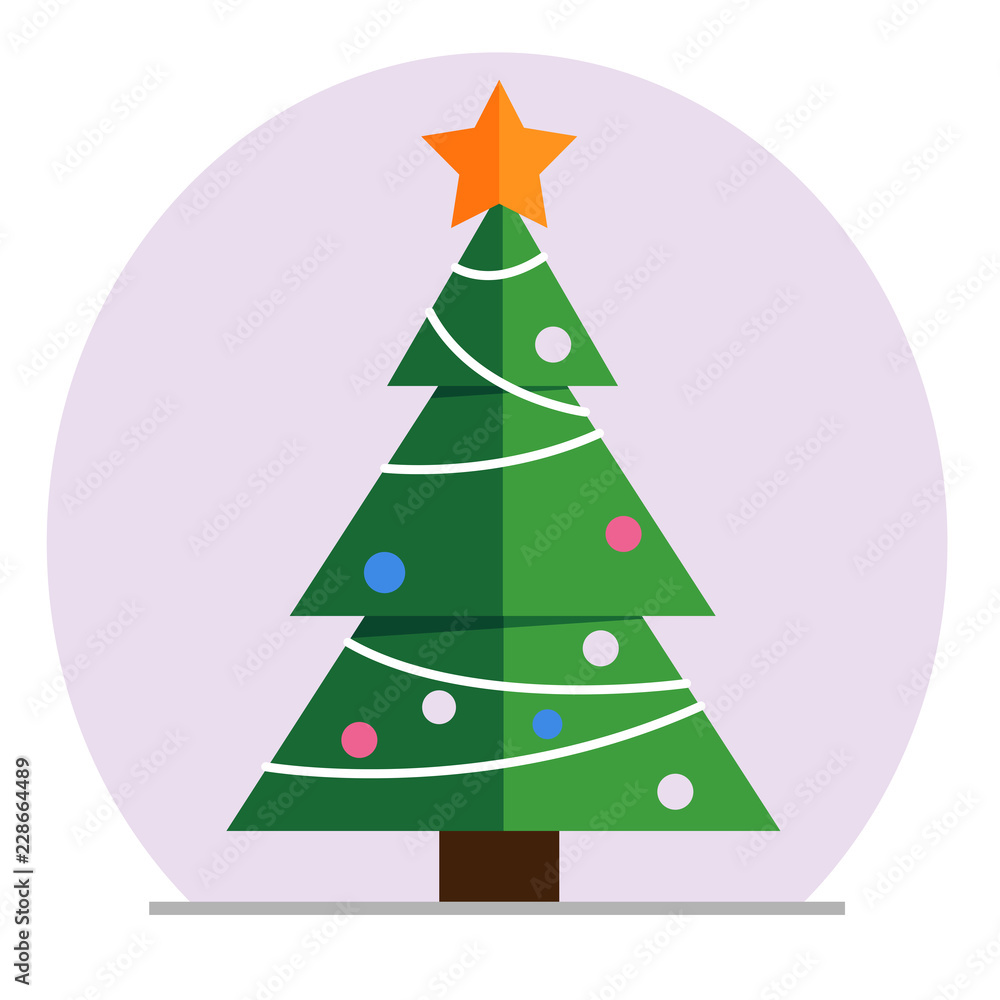 Obraz premium New year tree illustaration