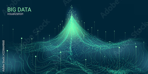 Abstract 3D Big Data Visualization.