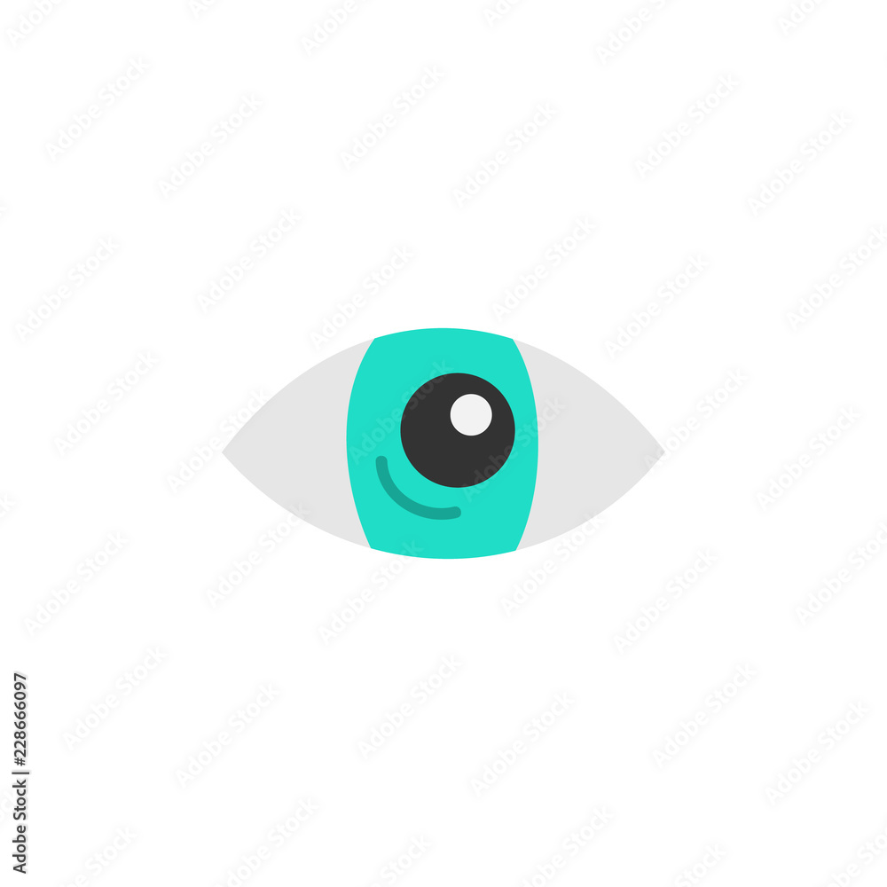 Cute hand drawn eye vector illustration. Halloween, witch or fortune-teller's all-seeing eye, isolated.