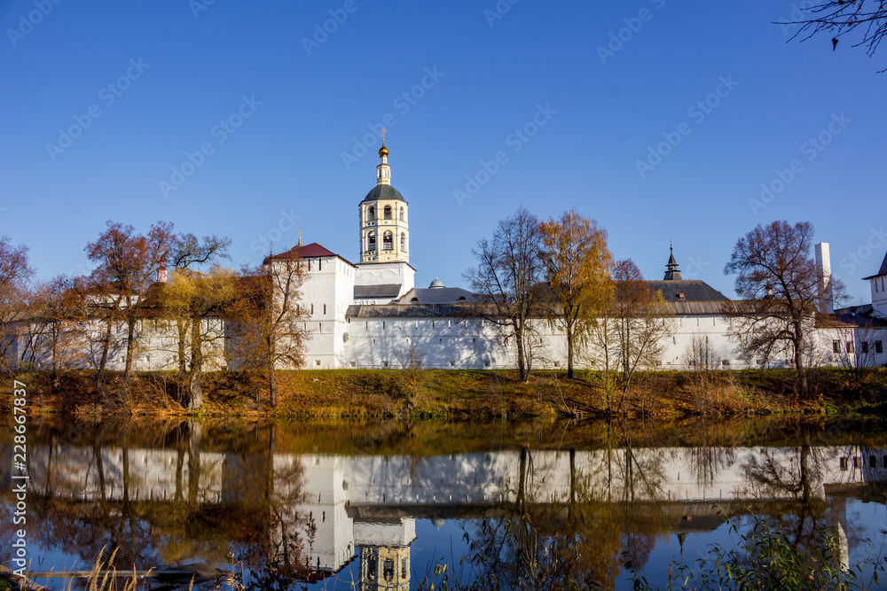 Ancient Pafnutevo-Borovsky Monastery in Borovsk, Russia - October 2018

