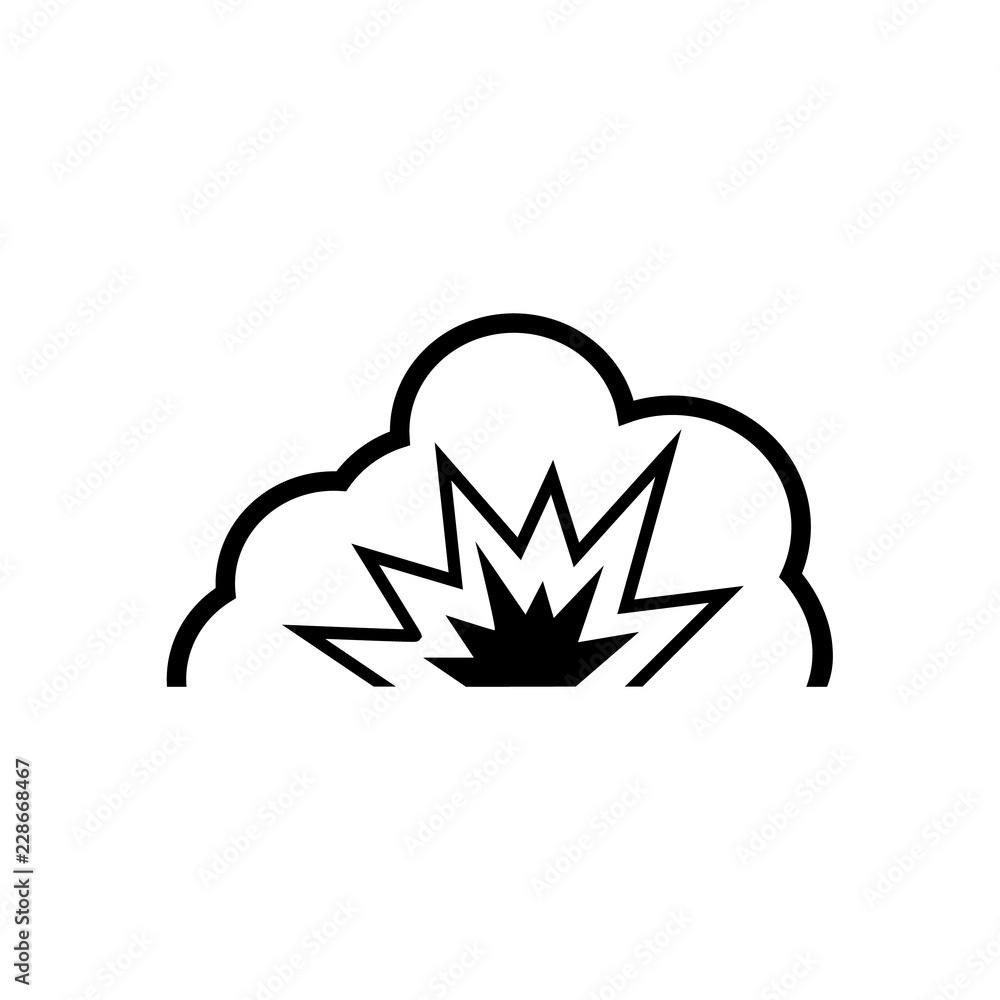 Fototapeta premium Explosion Icon , logo on a white background