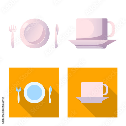 Isolated object of airport and airplane sign. Set of airport and plane stock vector illustration.