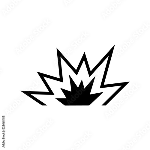 Explosion Icon , logo on a white background