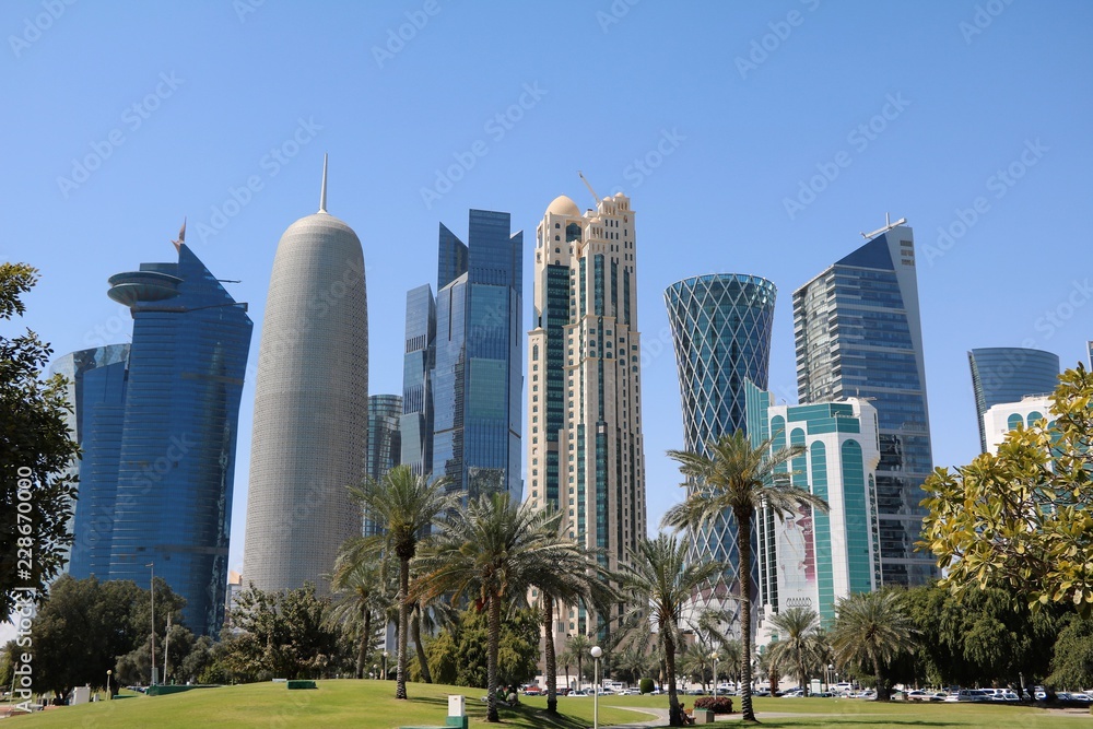 Living in Doha, Qatar Middle East Stock Photo Adobe Stock