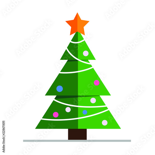 Christmas tree vector illustration