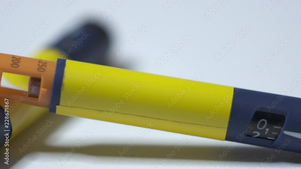 Diabetic pens to inject insulin. Insulin therapy for people with