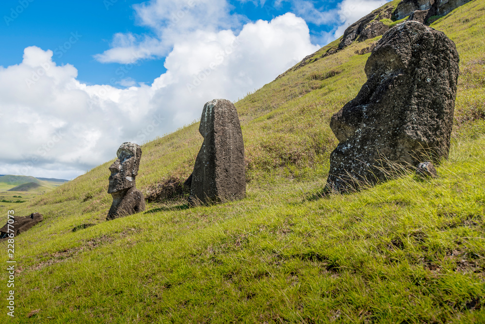Tre moai 