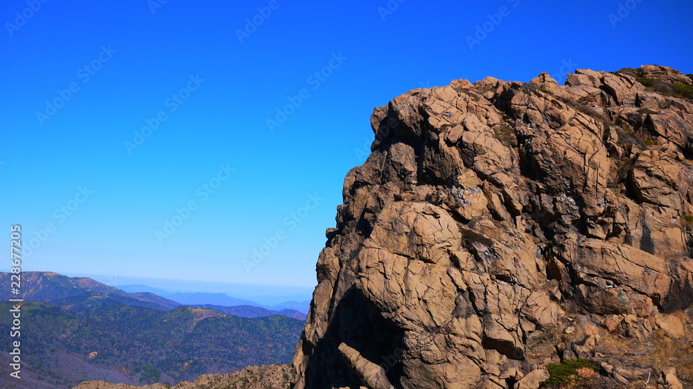 Huge Rock in Blue Sky