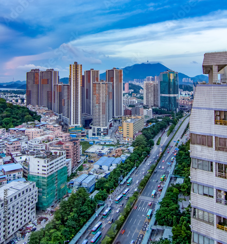 Night landscape architecture in Shenzhen