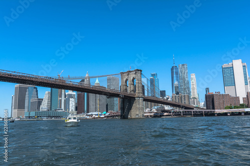 Brooklyn Bridge over the East River  Manhattan  NYC