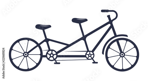Vector Illustartion of the Tandem.