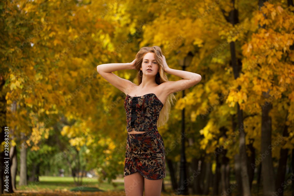 Portrait of beautiful young woman in dress Portrait of beautiful young woman in dress