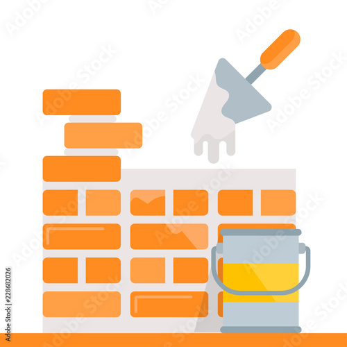 Illustration of Construction Work.