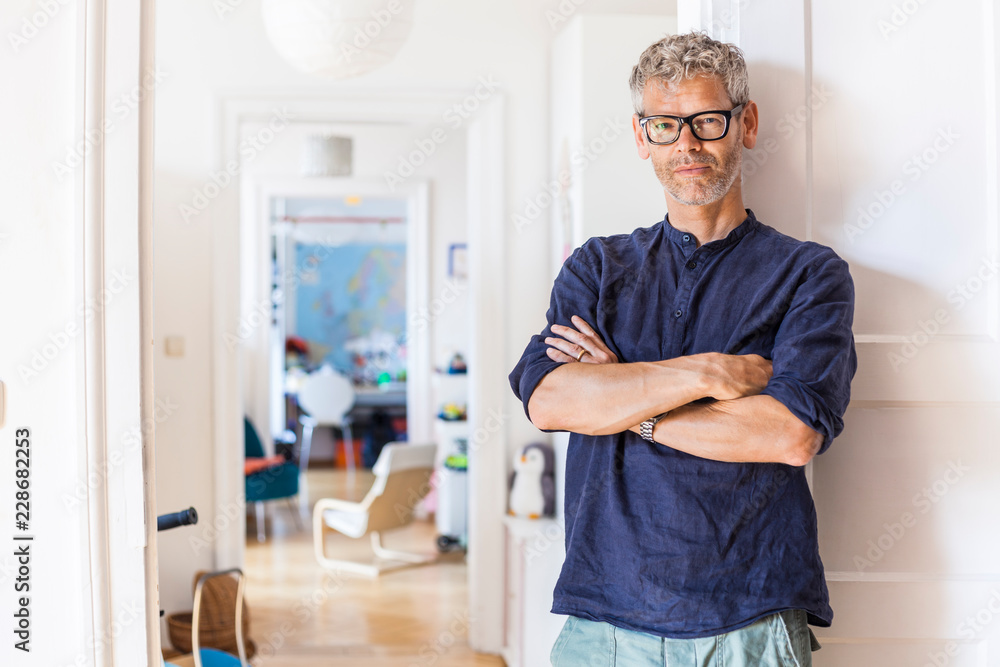 Portrait of mature man at home Portrait of mature man at home
