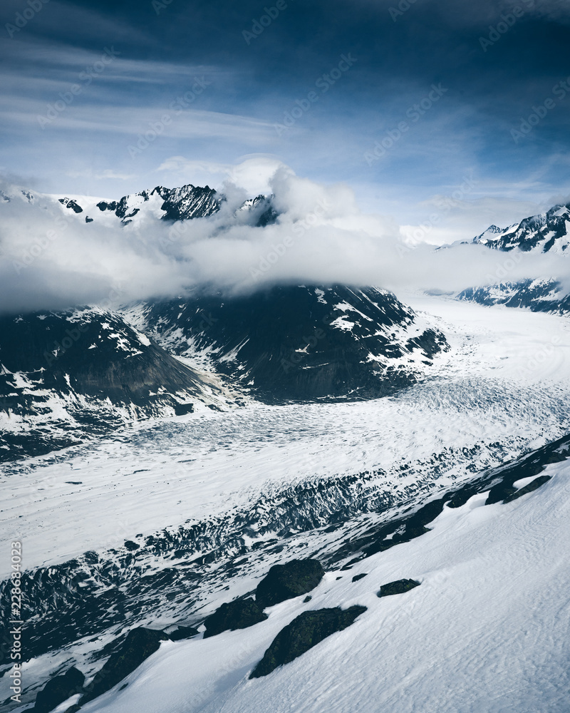 Obraz premium Aletsch Gletscher Schweiz