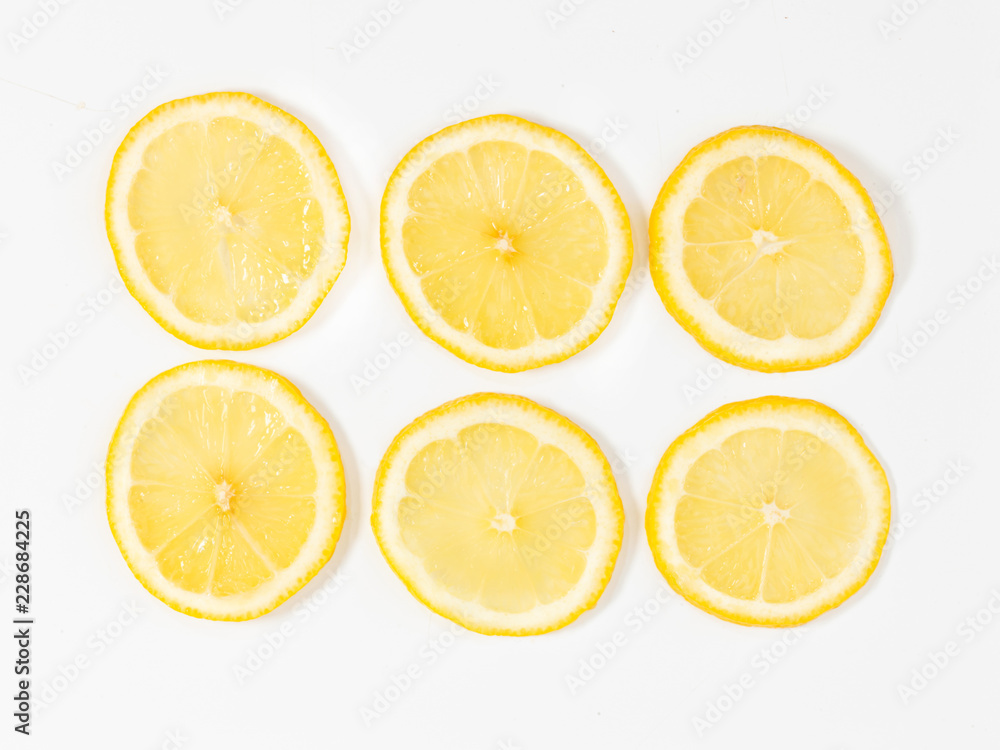 sliced lemon sliced lemon