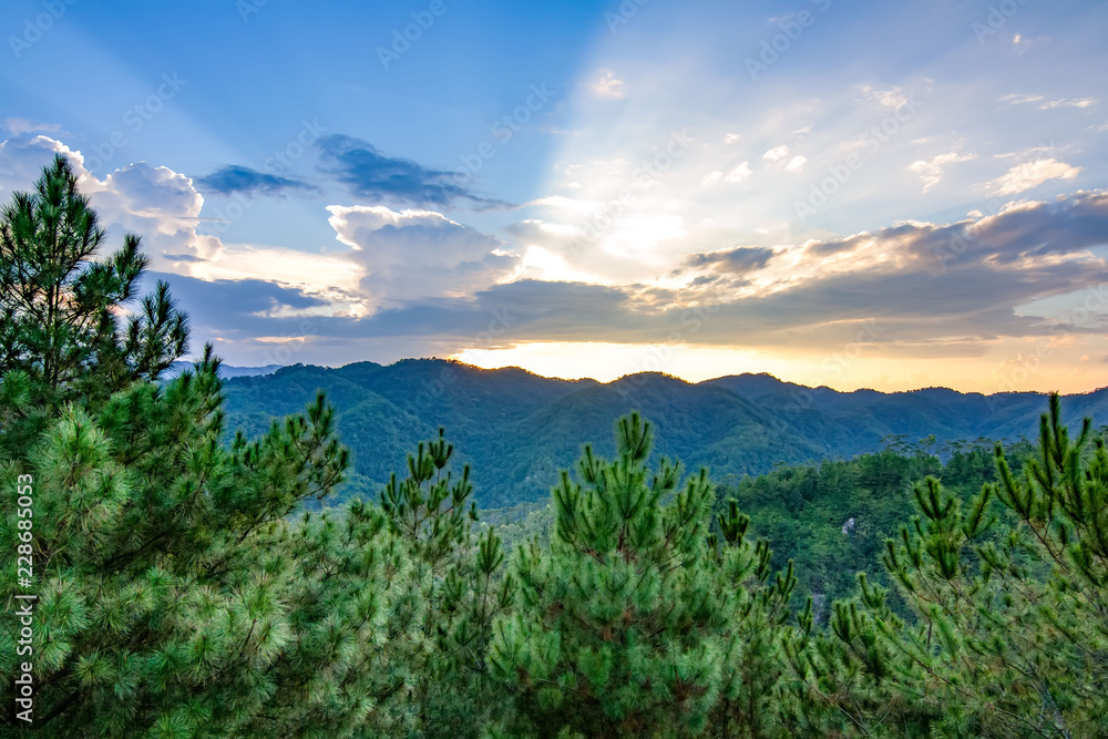 landscape with blue sky and clouds landscape with blue sky and clouds