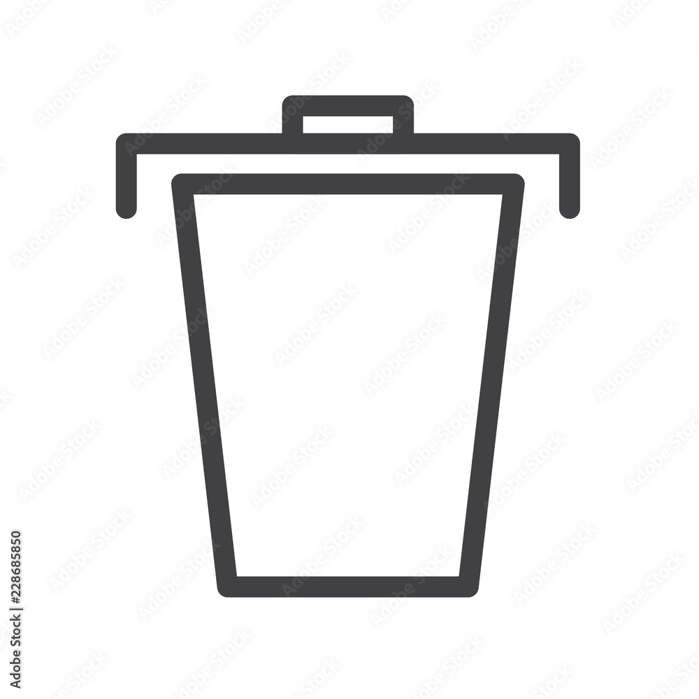Garbage vector icon Garbage vector icon