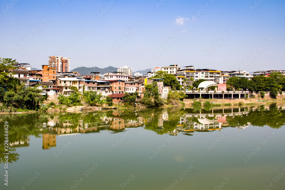 Riverside Landscape in Tai Po, Meizhou