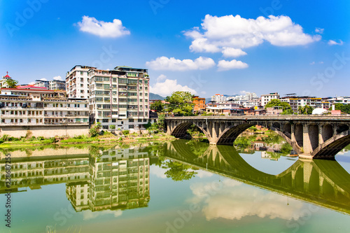 Meizhou Tai Po stone bridge landscape