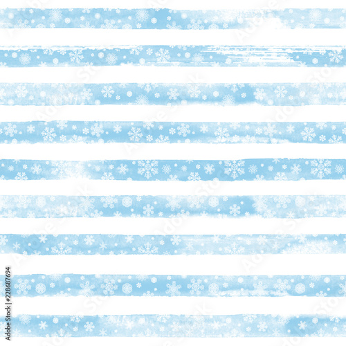Winter watercolor hand draw...