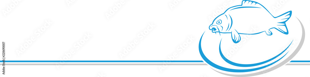 Obraz premium Karpfen, Fisch, Angeln, Hintergrund