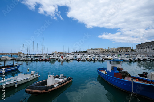 the port of Trani  historic medieval town in Puglia  southern Italy. 