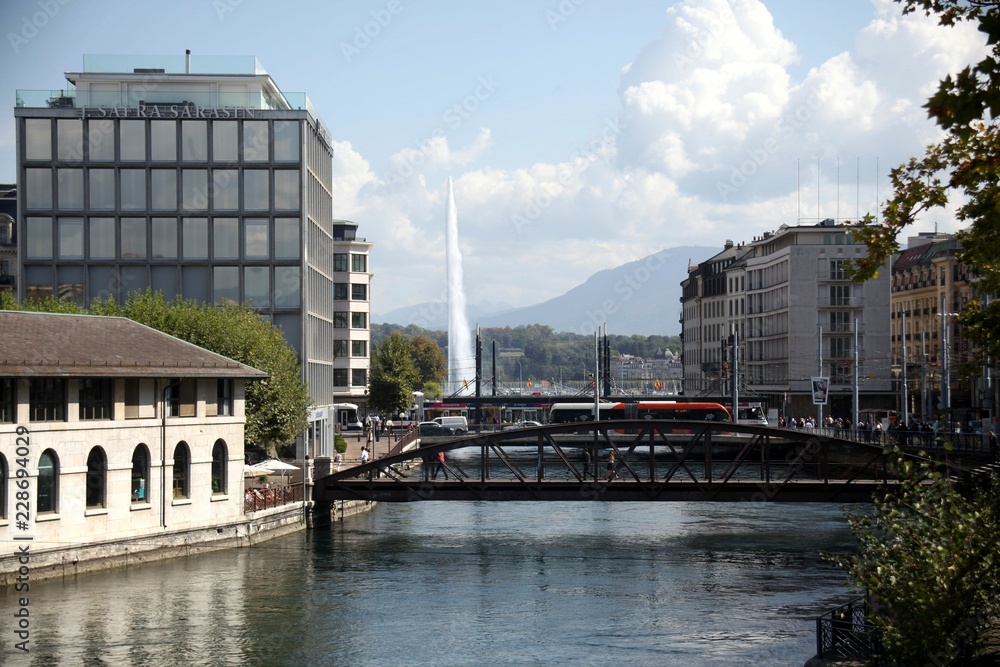 Switzerland. Geneva. Channel 2