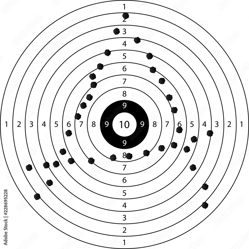 shooting target with anarchy symbol shooting target with anarchy symbol