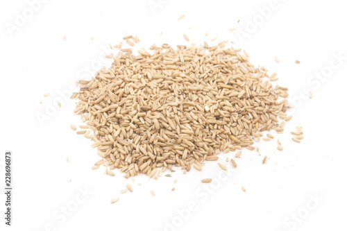 Pile of Raw wholegrain oats