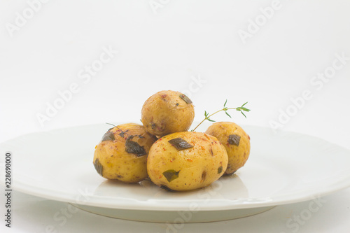 Baby potatoes cooked