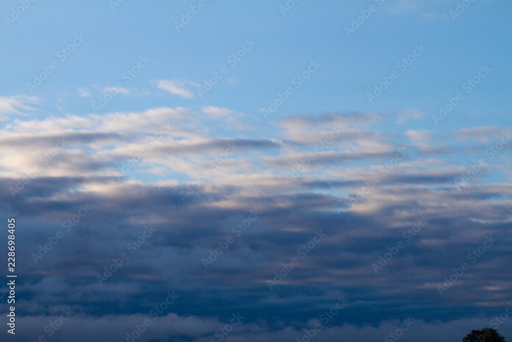 Obraz premium Sunny Blue Sky and Clouds