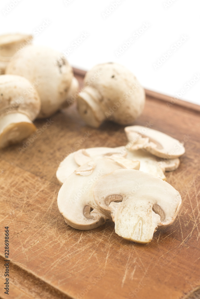 Mushroom champignon sliced Mushroom champignon sliced
