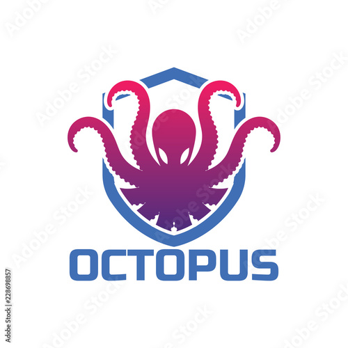octopus logo for your business, vector illustration