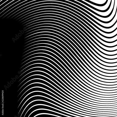 Wallpaper Mural Abstract Vector Background of Waves Torontodigital.ca