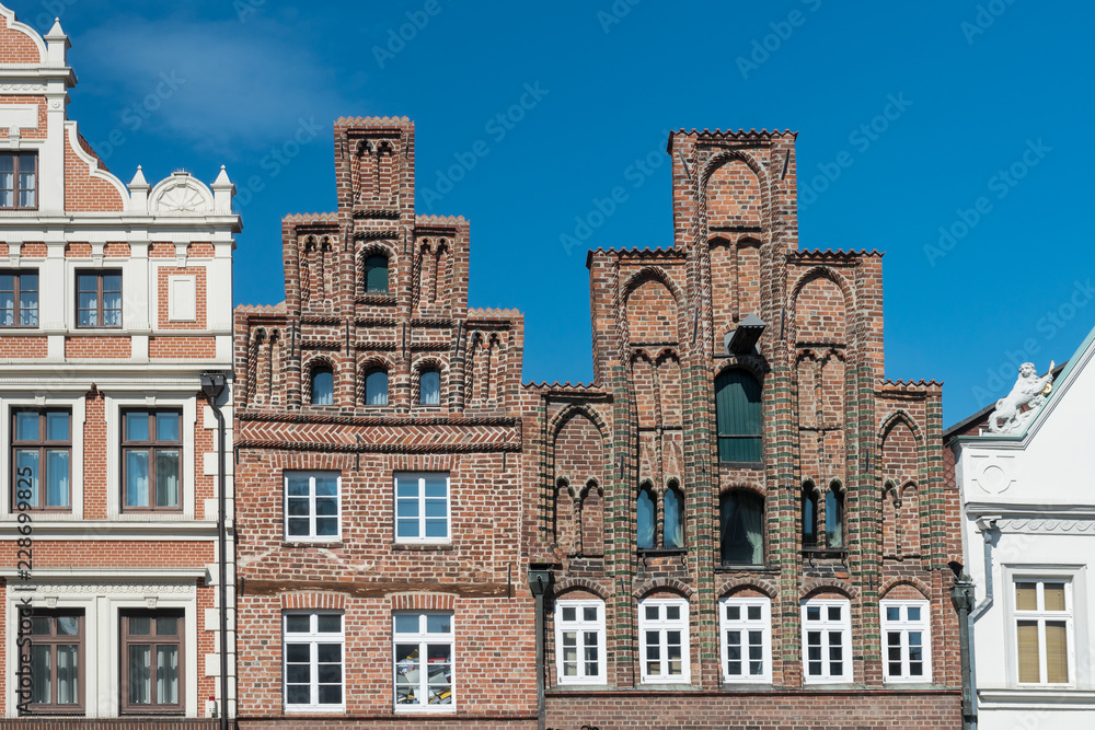 Historische Giebelhäuser in Lüneburg
